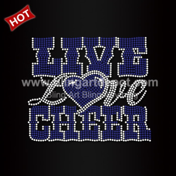 Live Love Cheer Rhinestone Transfers Live Love Cheer Rhinestone Transfers